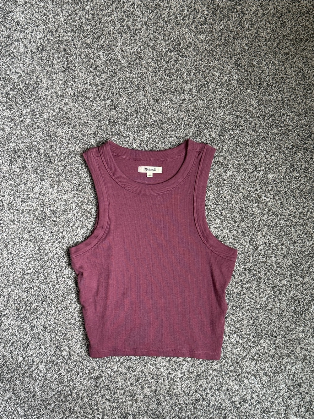 Madewell Plum Ribbed Tank